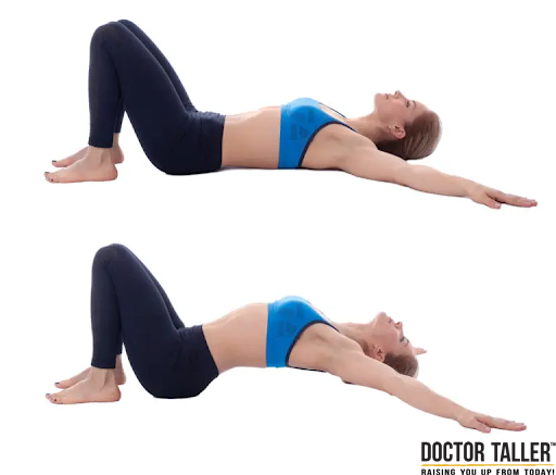 ​​​​​​​Động tác ngả lưng này giúp thư giãn các đốt sống, kích thích sự thoải mái của cơ thể