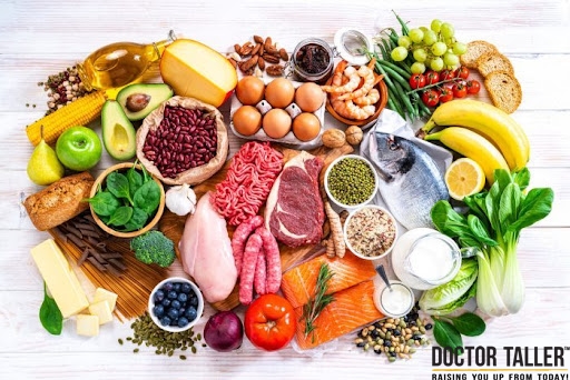 ​​​​​​​Đảm bảo chế độ dinh dưỡng đa dạng các nhóm chất tinh bột - protein - khoáng chất - vitamin