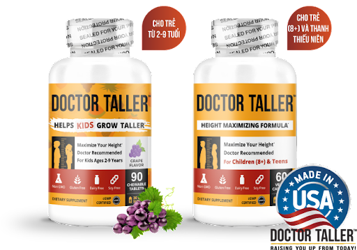2 sản phẩm Doctor Taller dành cho 2 nhóm độ tuổi khác nhau